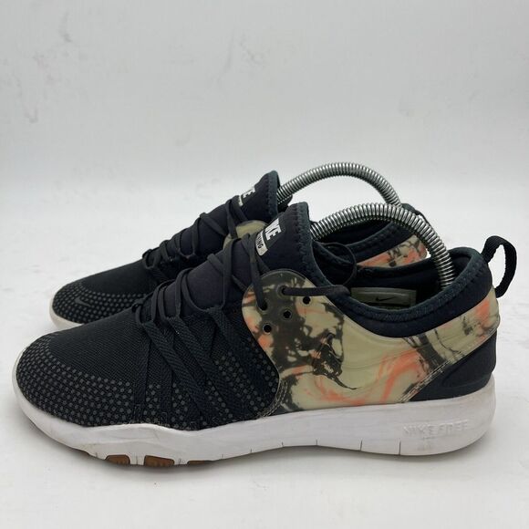 Nike Free TR 7 Womens 8.5 Anthracite Marble Pink Running Shoes 904651-006 - Picture 6 of 16